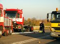 Schwerer VU PKW LKW B 59 Pulheim Rich Bocklemuend P157